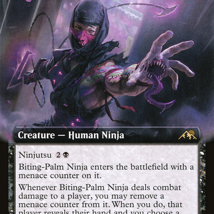 Biting-Palm Ninja (Extended Art) [Kamigawa: Neon Dynasty]
