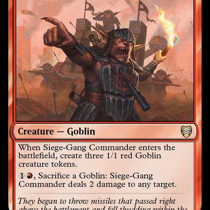 Siege-Gang Commander [Tales of Middle-earth Commander]