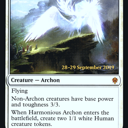 Harmonious Archon [Throne of Eldraine Promos] Prerelease Foil
