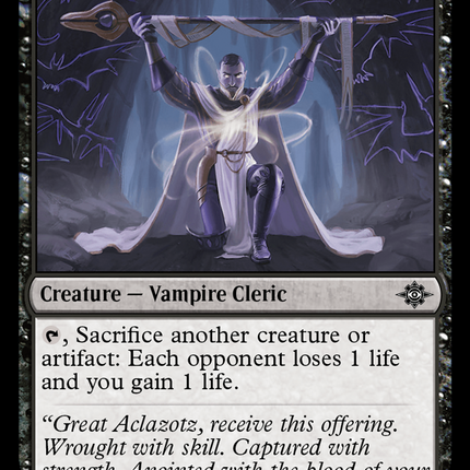 Acolyte of Aclazotz [The Lost Caverns of Ixalan]