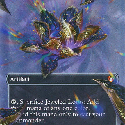 Jeweled Lotus (Borderless) [Commander Masters] Textured Foil