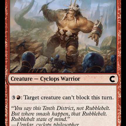 Chainwhip Cyclops [Ravnica: Clue Edition]
