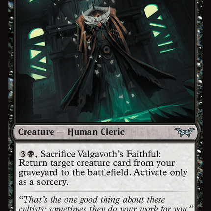 Valgavoth's Faithful [Duskmourn: House of Horror]