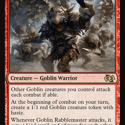 Goblin Rabblemaster [Foundations Jumpstart] Foil