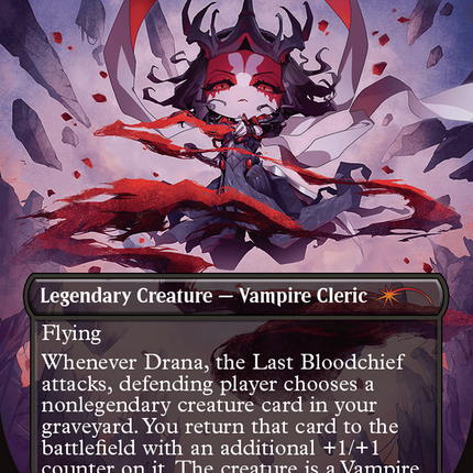 Drana, the Last Bloodchief (Borderless) [Secret Lair Drop] Foil
