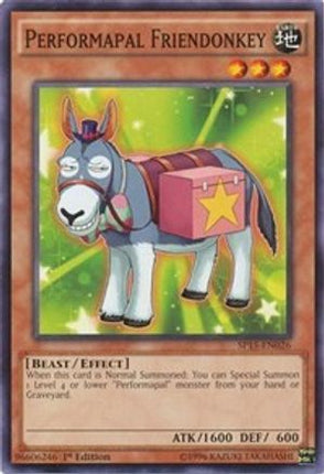 Performapal Friendonkey (Common / Short Print) [SP15-EN026] 1st Edition
