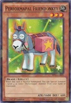 Performapal Friendonkey (Shatterfoil) (Shatterfoil Rare) [SP15-EN026] 1st Edition