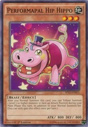 Performapal Hip Hippo (Common / Short Print) [SP15-EN015] 1st Edition