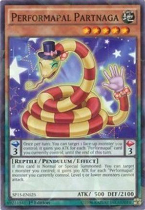 Performapal Partnaga (Shatterfoil) (Shatterfoil Rare) [SP15-EN025] 1st Edition