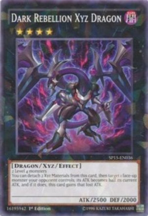 Dark Rebellion Xyz Dragon (Shatterfoil) (Shatterfoil Rare) [SP15-EN036] 1st Edition