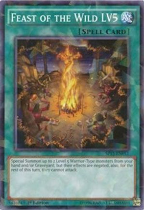 Feast of the Wild LV5 (Shatterfoil) (Shatterfoil Rare) [SP15-EN041] 1st Edition