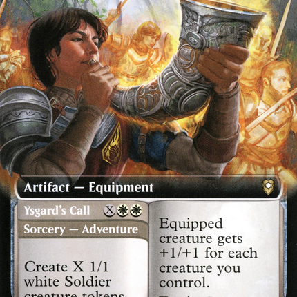 Horn of Valhalla // Ysgard's Call (Extended Art) [Commander Legends: Battle for Baldur's Gate]