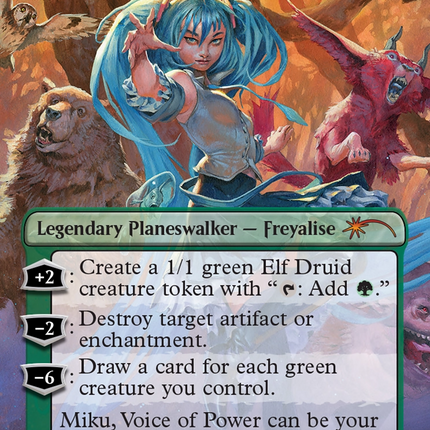 Freyalise, Llanowar's Fury (Borderless) [Secret Lair Drop]