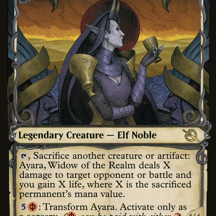 Ayara, Widow of the Realm // Ayara, Furnace Queen (Showcase) [March of the Machine]