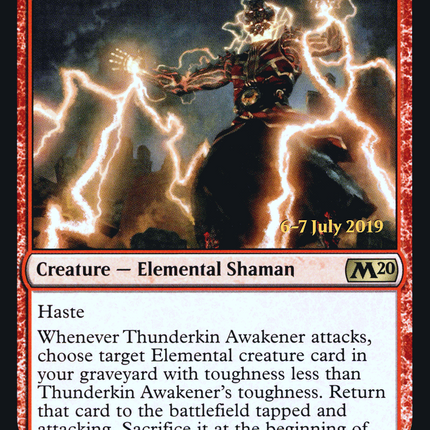 Thunderkin Awakener [Core Set 2020 Promos] Prerelease Foil