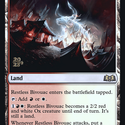 Restless Bivouac [Wilds of Eldraine Promos] Prerelease Foil