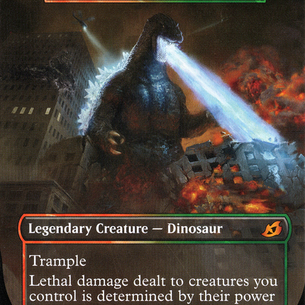 Zilortha, Strength Incarnate - Godzilla, King of the Monsters  (Borderless) [Ikoria: Lair of Behemoths]