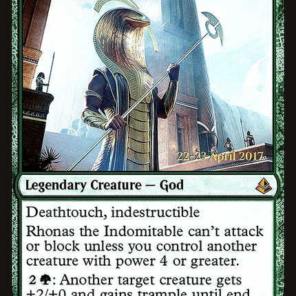 Rhonas the Indomitable [Amonkhet Promos] Prerelease Foil