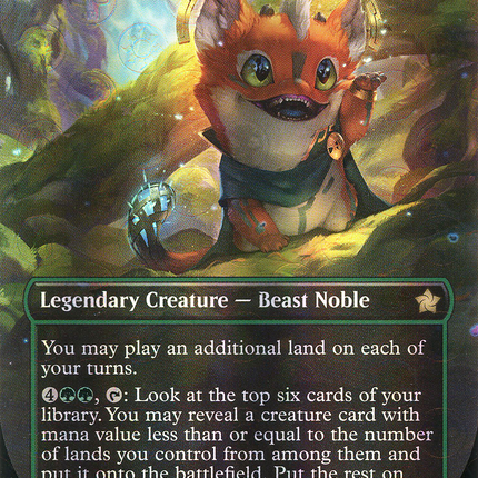 Loot, Exuberant Explorer (Borderless) [Foundations] Mana Foil