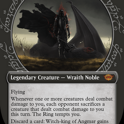 Witch-king of Angmar (Showcase) (Borderless) [The Lord of the Rings: Tales of Middle-earth] Surge Foil