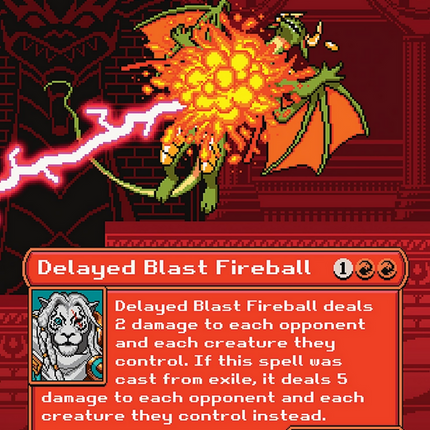 Delayed Blast Fireball - MEIKO, Explosive Entertainer  (Borderless) [Secret Lair Drop]
