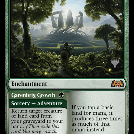 Virtue of Strength // Garenbrig Growth [Wilds of Eldraine Promos]