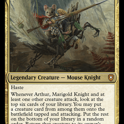 Arthur, Marigold Knight [Bloomburrow Commander] Foil