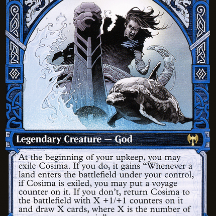Cosima, God of the Voyage // The Omenkeel (Showcase) [Kaldheim]