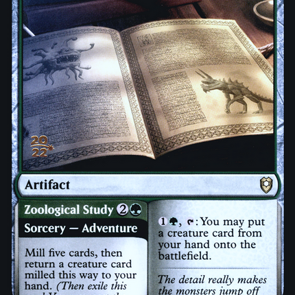 Monster Manual // Zoological Study [Battle for Baldur's Gate Promos] Prerelease Foil