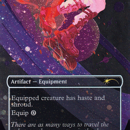 Lightning Greaves (Borderless) [Secret Lair Drop] Galaxy Foil