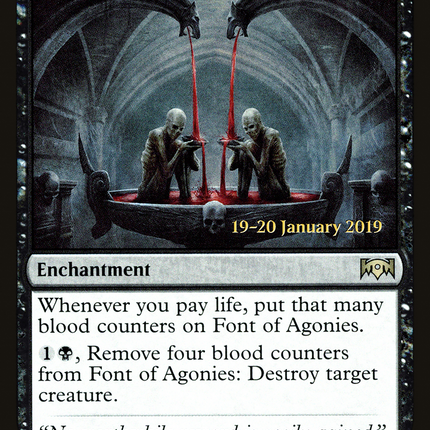 Font of Agonies [Ravnica Allegiance Promos] Prerelease Foil
