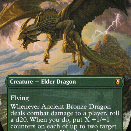 Ancient Bronze Dragon (Borderless) [Commander Legends: Battle for Baldur's Gate]