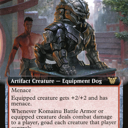 Komainu Battle Armor (Extended Art) [Neon Dynasty Commander]