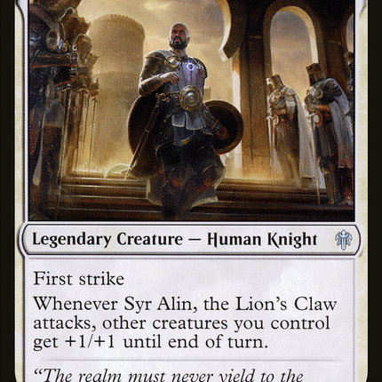 Syr Alin, the Lion's Claw [The List]