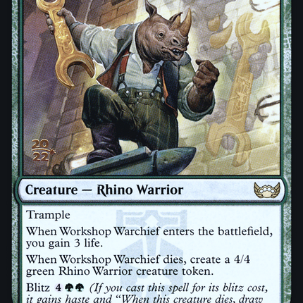 Workshop Warchief [Streets of New Capenna Promos] Prerelease Foil