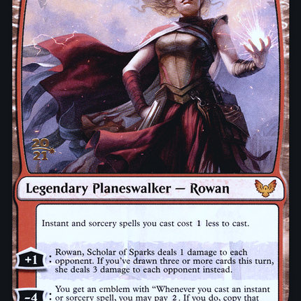 Rowan, Scholar of Sparks // Will, Scholar of Frost [Strixhaven: School of Mages Promos] Prerelease Foil