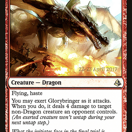 Glorybringer [Amonkhet Promos] Prerelease Foil
