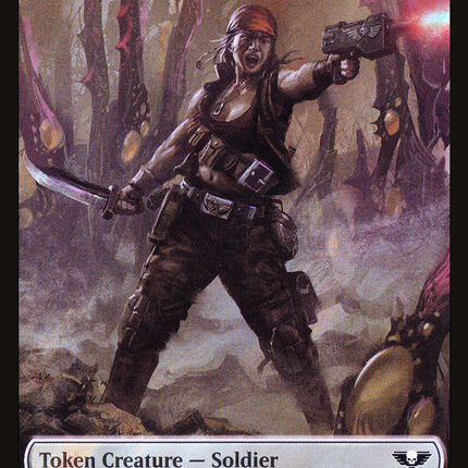 Soldier [Warhammer 40,000 Tokens] Surge Foil