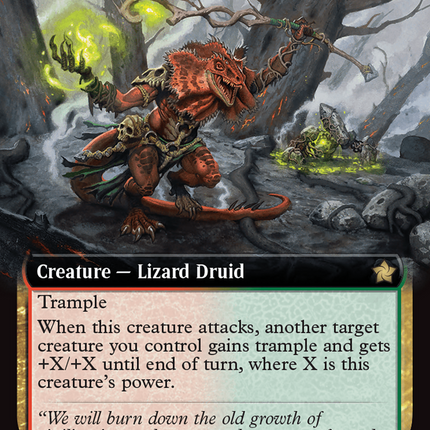 Ashroot Animist (Extended Art) [Foundations] Foil