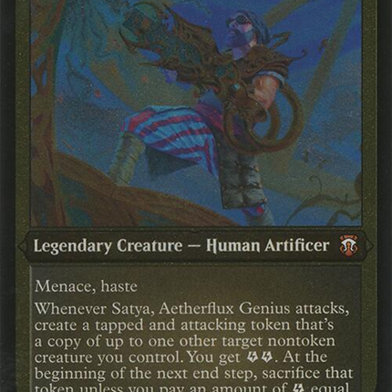 Satya, Aetherflux Genius [Modern Horizons 3 Commander] Etched Foil