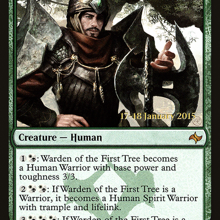 Warden of the First Tree [Fate Reforged Promos] Prerelease Foil
