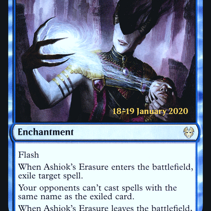 Ashiok's Erasure [Theros Beyond Death Promos] Prerelease Foil
