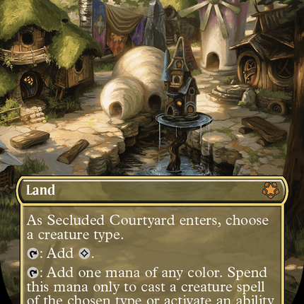 Secluded Courtyard (Borderless) [Special Guests] Foil