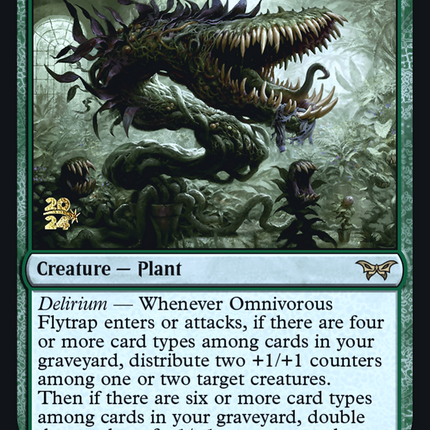 Omnivorous Flytrap [Duskmourn: House of Horror Promos] Prerelease Foil