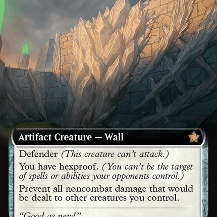 Crystal Barricade (Extended Art) [Foundations] Foil
