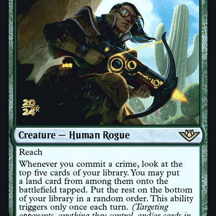 Freestrider Lookout [Outlaws of Thunder Junction Promos] Prerelease Foil