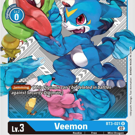 Veemon [BT3-021] (Winner Pack Dimensional Phase) [Release Special Booster Promos]