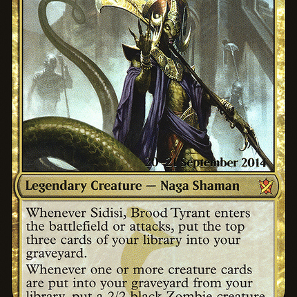 Sidisi, Brood Tyrant [Khans of Tarkir Promos] Prerelease Foil