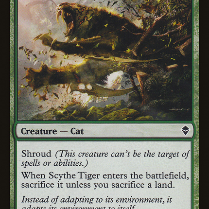 Scythe Tiger [Zendikar]