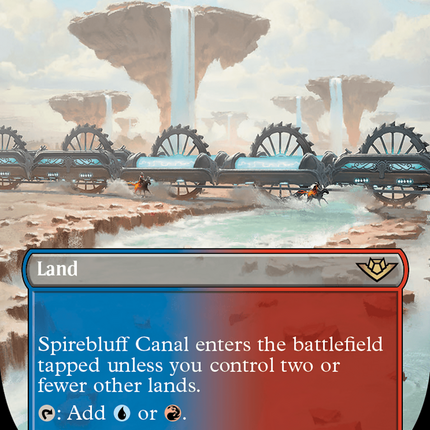 Spirebluff Canal (Borderless) [Outlaws of Thunder Junction] Foil